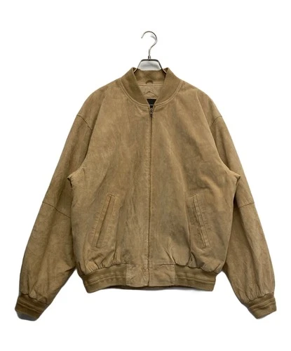 Croft & Barrow Leather Bomber Jacket Men's Size L Brown - product listing photo