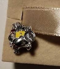 Pandora Charm Disney Alice in Wonderland White Rabbit Silver New Box
