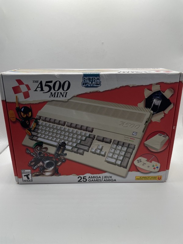 NEW (OPEN BOX) - Amiga A500 Mini 25 Games HDMI Edition Commodore Console