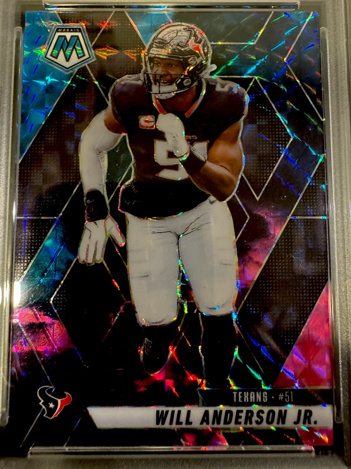 2025 Mosaic Will Anderson Jr. Nebula Choice 1/1 PSA 10 Gem Mint! True 1 of 1 view 5