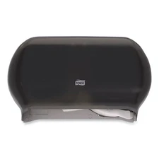 Tork 59TR Twin Standard Roll Bath Tissue Dispenser - Smoke (1/Carton) New