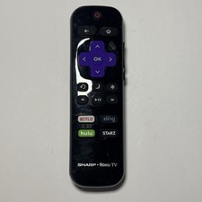 Used Sharp LC-RCRUS-20 Roku TV Remote Control