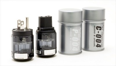 Oyaide C-004 Kaltgerätestecker & P-004 Netzstecker-Set High-End Audio Stereo ...