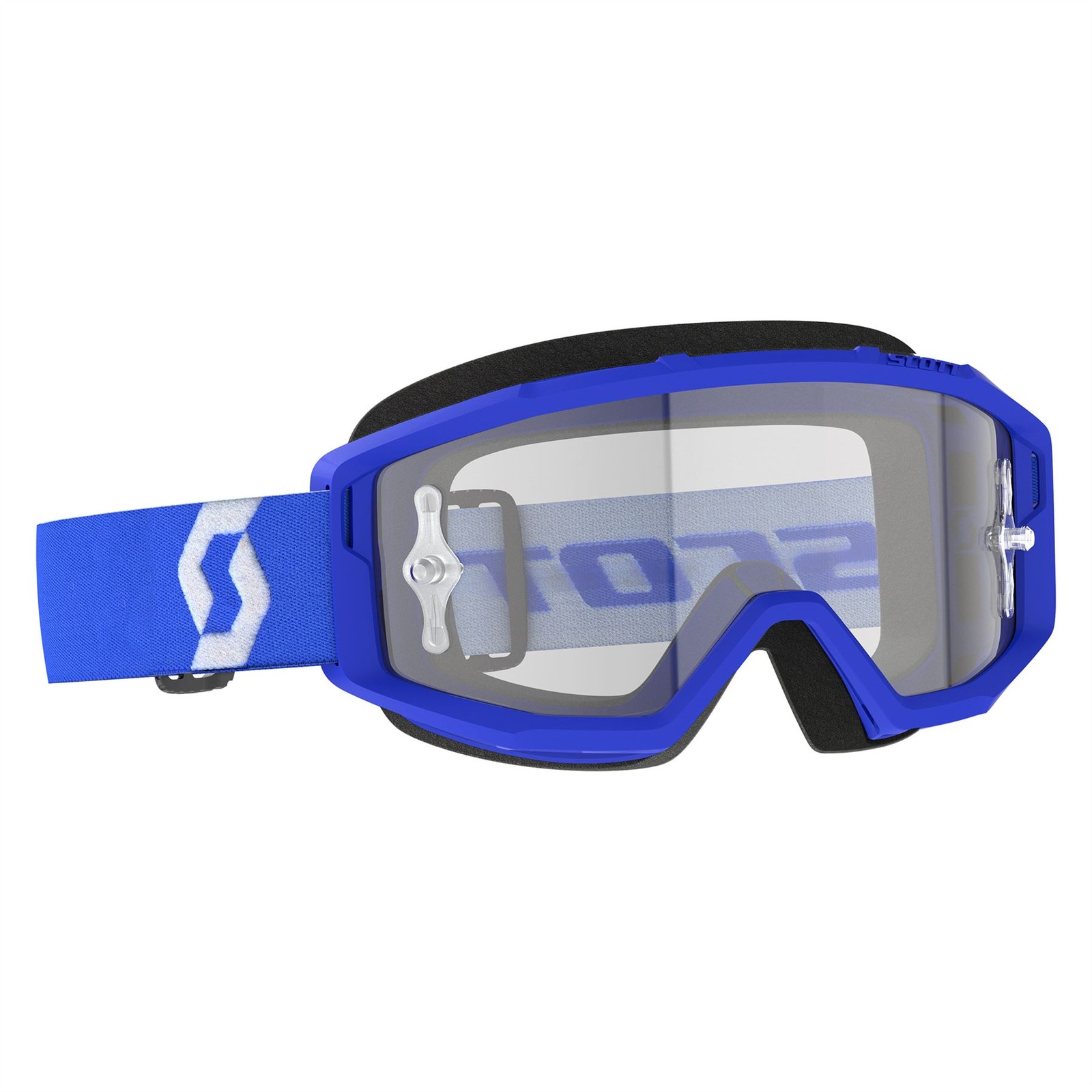 Scott Primal Goggle (Blue / White) Clear Works Lens MX Motocross Off-Road