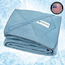 Cooling Dog Blanket 29x40 - Stylish Reversible Pet Throw for Comfort