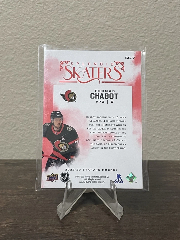 22-23 US STATURE SPLENDID SKATERS RED THOMAS CHABOT /75 - Image 2 of 2