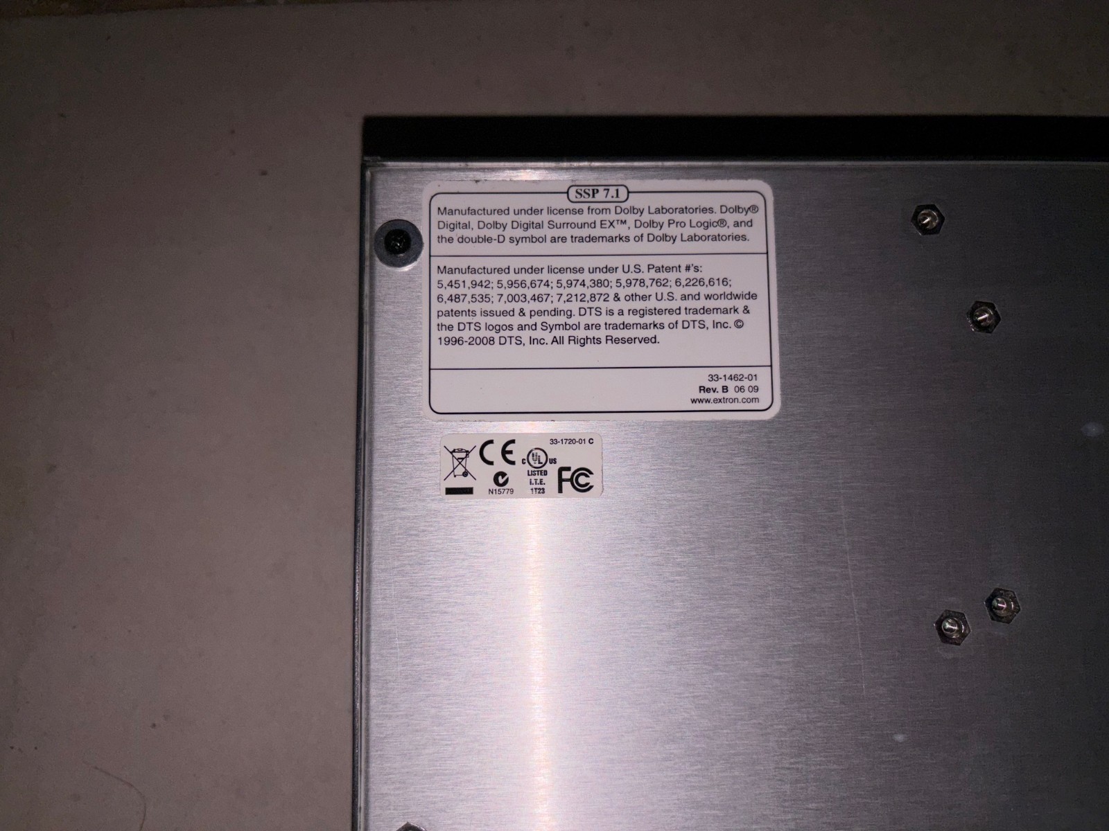 Extron SSP 7.1 - Surround Sound Processor