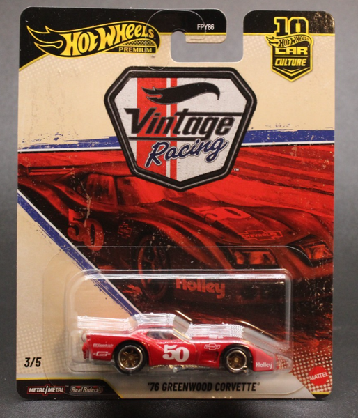 "Hot Wheels Premium - \" 76 Greenwood Corvette \" Vintage Racing / Neu&Ovp"-image