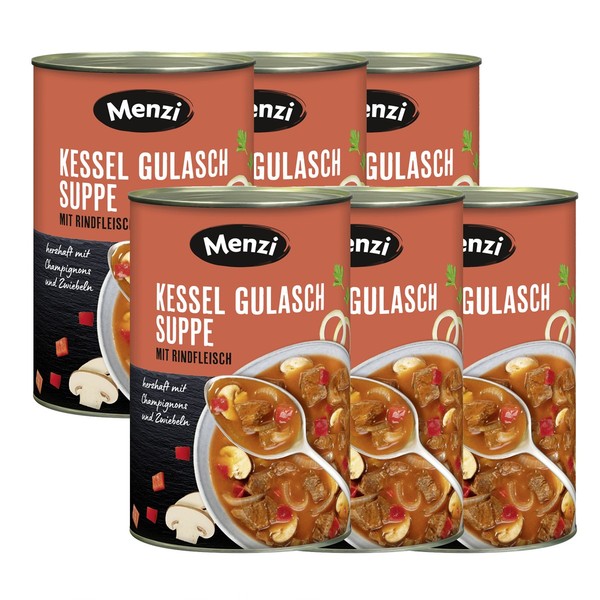 Menzi Kessel Gulaschsuppe Mit Rindfleisch Ungarisch 4200G 6Er Pack-image