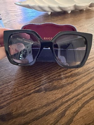 GUCCI GG1300S 004 Black/Gray Gradient 55-19-145 M Sunglasses New Authentic
