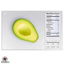 Accurate Food-Grade Glass Nutrition Scale for Portion Control and Meal Prep