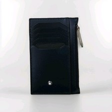 Porte-cartes Montblanc Meisterstück 8cc avec Zip Bleu Encre - Neuf - Réf. 131698