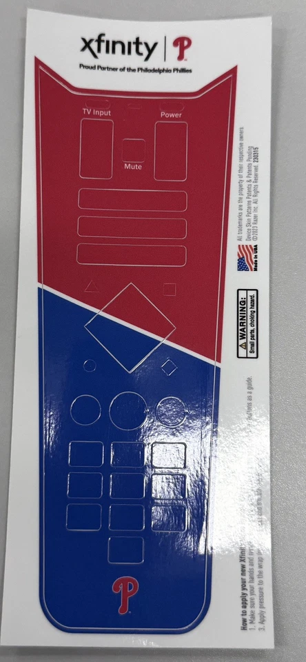 Xfinity XR15 Remote Sticker/Decal 4 Major Philadelphia Teams Bundle - Image 4 of 4