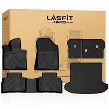 LASFIT Floor Mats for  Kia Sportage 2023-2026 Gasoline 1st & 2nd Row & Cargo Mat