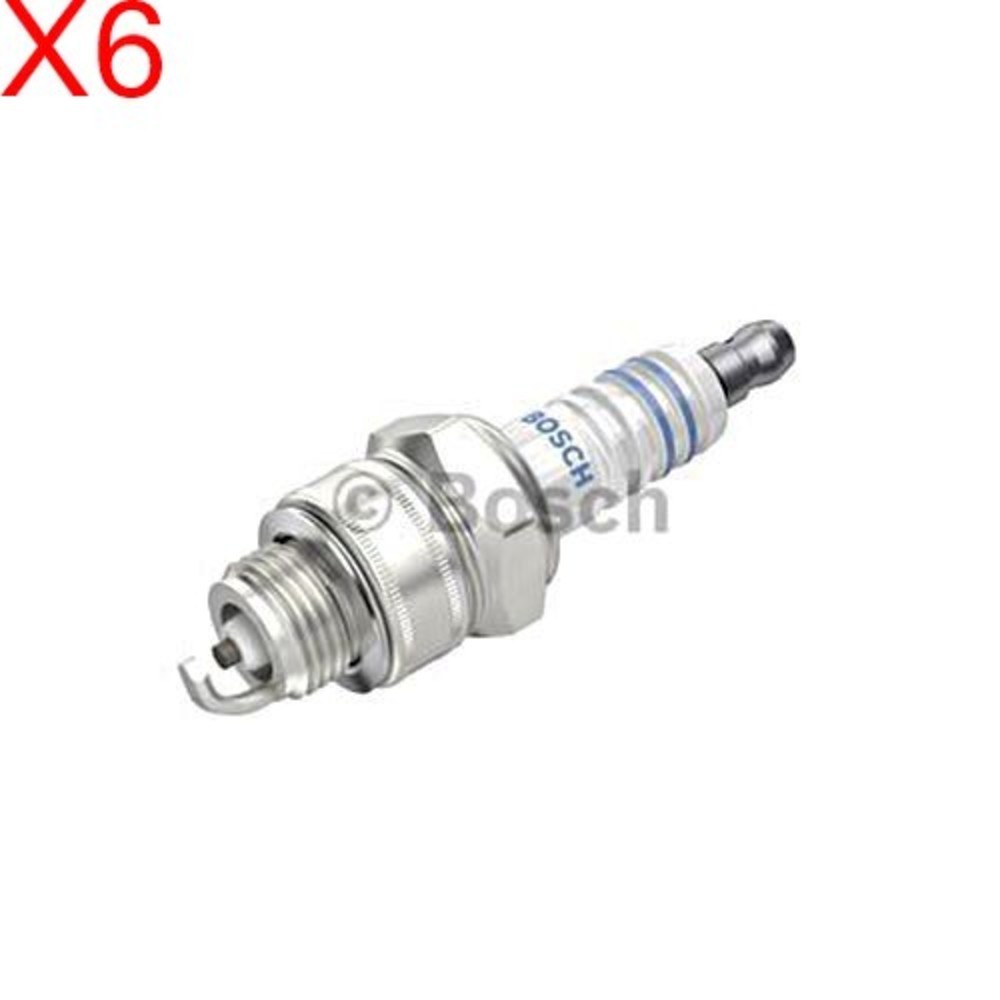 BOSCH Spark Plug x6 Petrol For Wartburg 353 APRILIA Motorcycles 0.05-3.6L 1953-