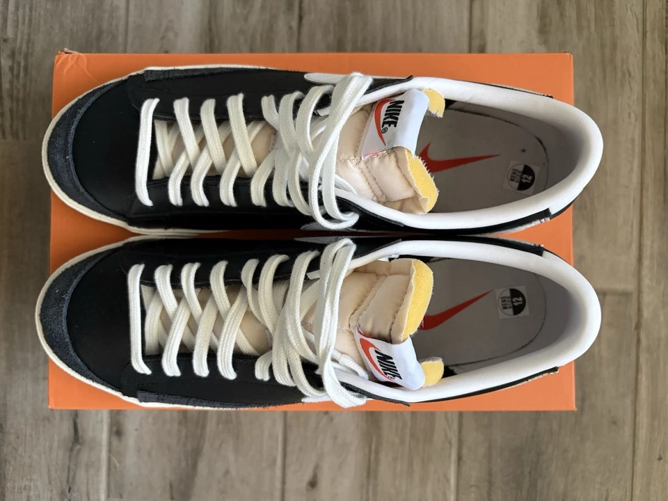 Nike Blazer '77 Vintage Men's Sneakers Low Black/White Size 12 DA6364-001 - Image 2 of 4