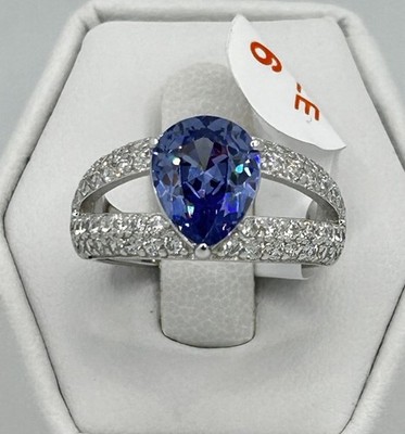 Bomb Party December RBP8490 Catch A Glimpse Tanzanite CZ Sterling Silver Ring 6