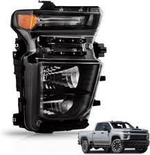 Halogen Headlight Assembly Compatible with 2020-2023 Chevy Silverado 2500HD 3500