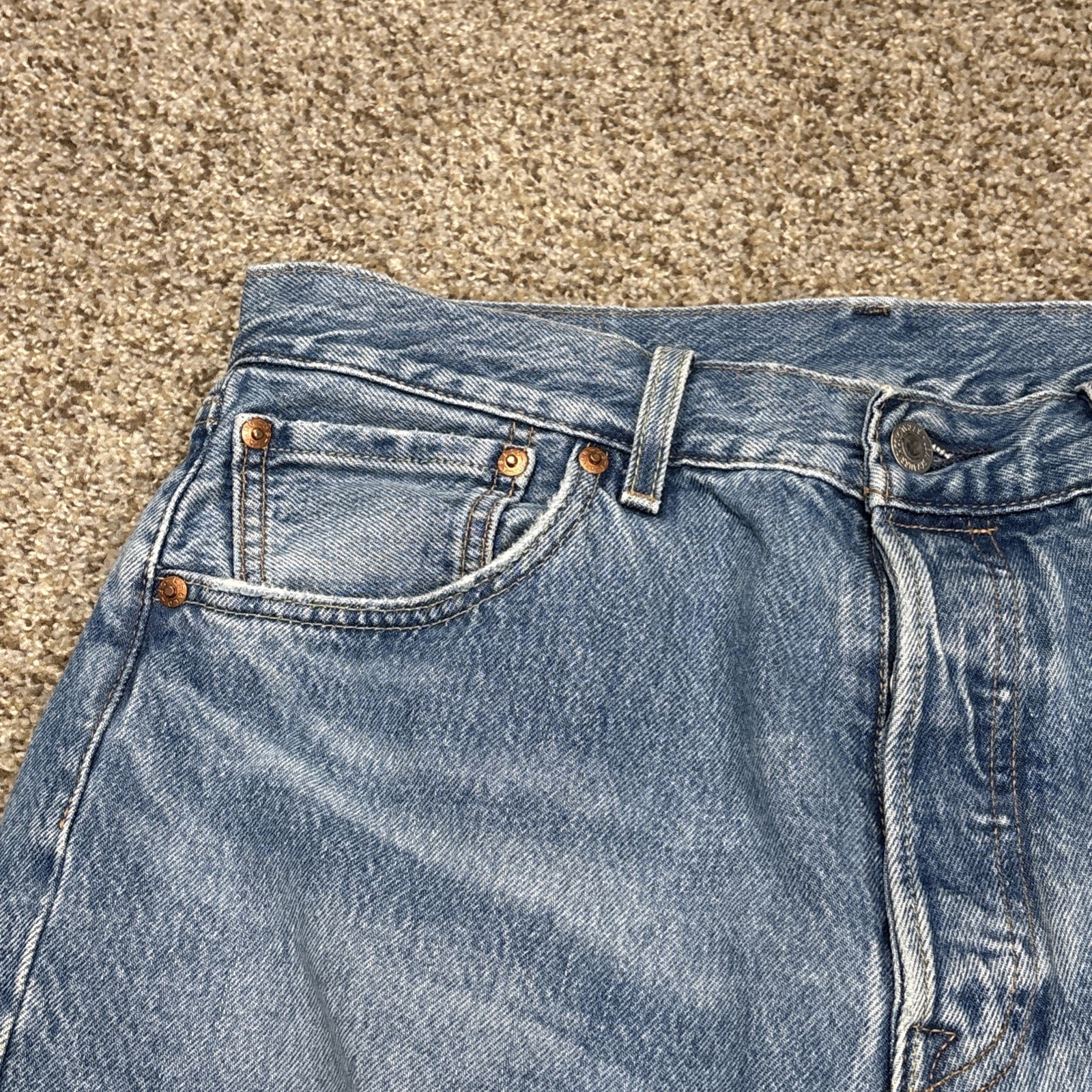 Levi's 501 '93 Men's Jeans Premium Denim Straight Leg Button 33x32 Fits 31x31 - View 3