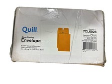 100 Count Envelopes 6"x9" Clasp Gummed Seal Brown Kraft 28Lb Paper-Box Tore