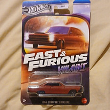 Hot Wheels Fast & Furious Villains 1966 Ford 427 Fairlane 1:64 Unopened