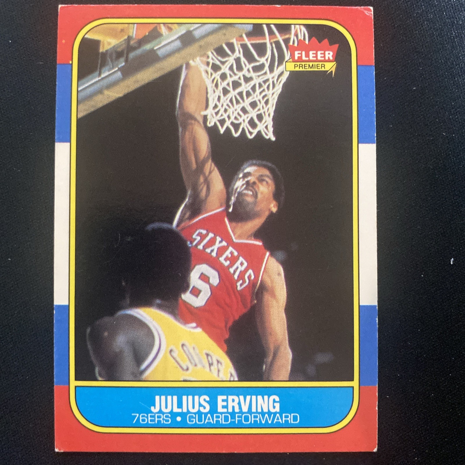 Julius Erving #31 1986-87 Fleer Philadelphia 76ers Basketball