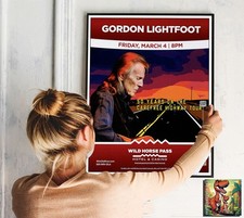 Gordon Lightfoot Xxxxxxxx: Live Konzert Tour Repro Poster - 30"x24"