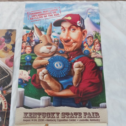 Lot Of 4 Kentucky State Fair Advertising Posters 2006 2008 2009 2010 - Picture 2 of 5