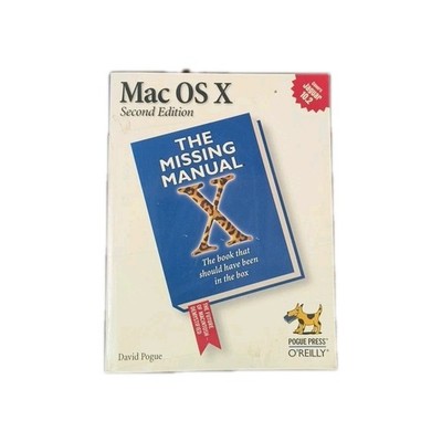 MACINTOSH MAC OS X SECOND EDITION  OFF4-B1-A7