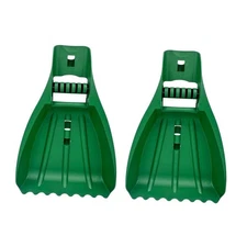 2 Pieces Leaf Scoops Leaves Removal Twigs Hand Rake for Lawns Shrub Porch