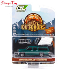 GREENLIGHT 38080-E - 1/64 THE GREAT OUTDOORS 1990 CHEVROLET SUBURBAN - GREEN