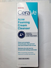 Cerave Acne Foaming Cream Cleanser - 5oz - Exp. 2027/06 Sealed Unopened 