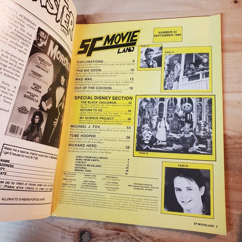 SF Movieland Magazine LOT of 4 1985 MAD MAX, BACK TO THE FUTURE, STAR WARS, etc. - Picture 19 of 19
