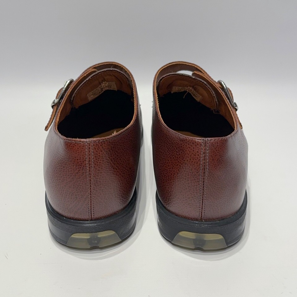 VTG Nike Air Tiger Woods Last Golf Shoes Brown Leather Monk Strap Men