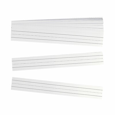 White Sentence Strips, Educational, 100 Pieces