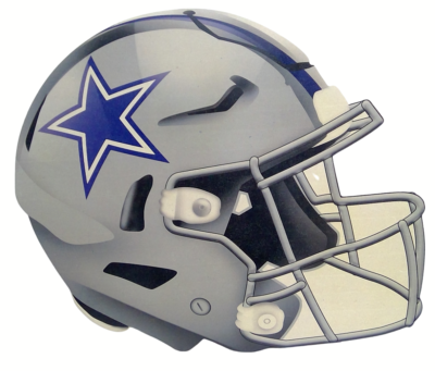 diameter of a football helmet Big Head on Stick Custom Prints Central Add the colors and logo of your favorite team and create wood football helmet yard signs and wall decor. Dallas Cowboys Helmet Cutout Sign