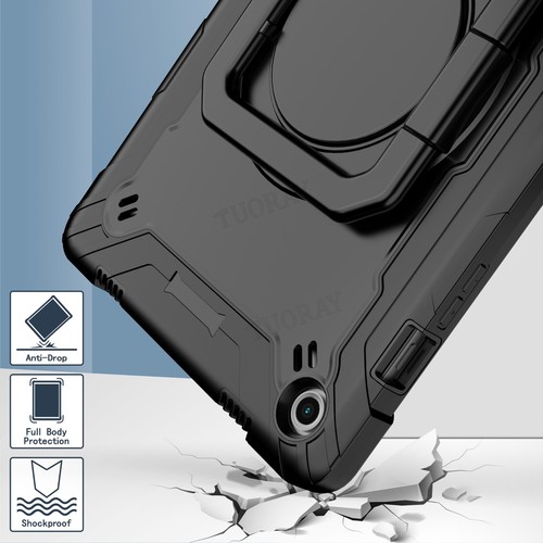 For Samsung Galaxy Tab S9 FE S8 S7 A9 Plus A8 A7 Hybrid Rugged Case Stand Cover - Picture 9 of 46