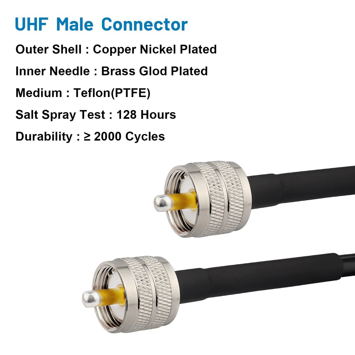 Times Microwave 12 Feet LMR240 Coax Cable With Pl259 UHF Male To UHF Male Coaxial Cable Connectors 50 Ohm For Flexible Heavy Duty Outdoor Ultra Low - View #9