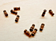 lotto 10 Colonnine in legno noce scuro 6 mm mantua 32450 modellismo navale