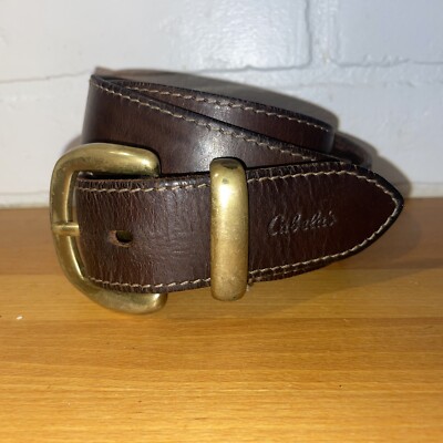 Cabela’s leather belt with brass buckle unisex 36 Cabela main image 4