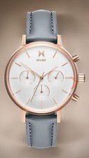 MVMT Nova Dorado FC01-RGGR Women's Watch Rose Gold / Grey Leather