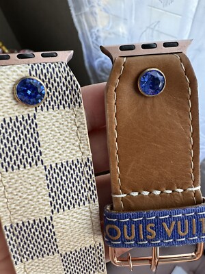 Sparkl White And Tan apple watch band Size 4 | eBay display picture 1