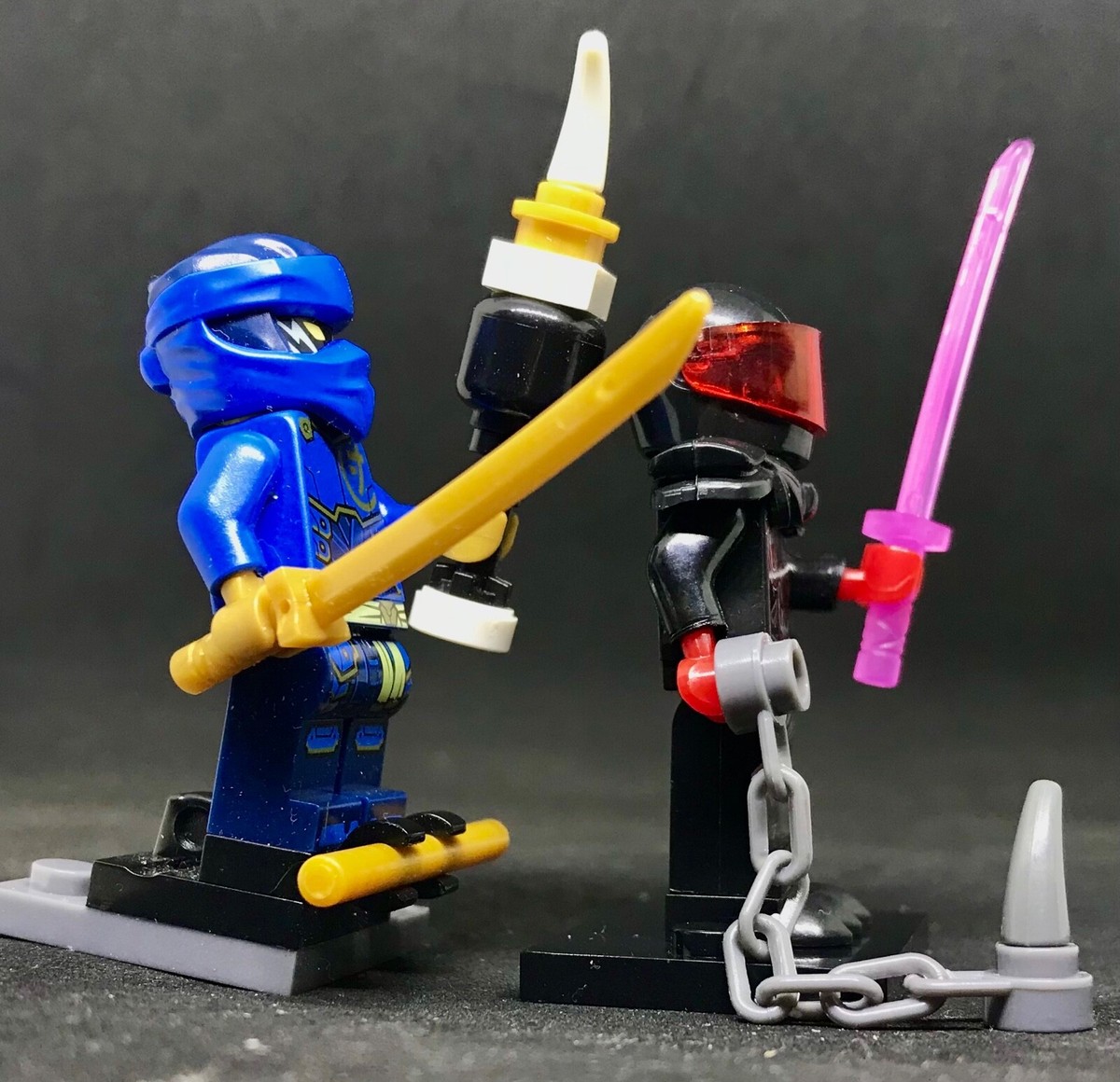 LEGO © NINJAGO JAY GENUINE EVIL 2 FACES + MR. E | eBay