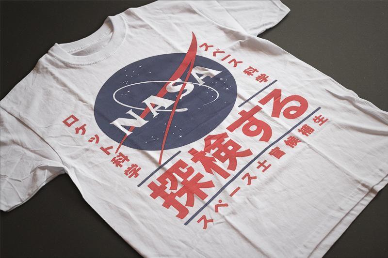NASA Japanese Logo T-Shirt (Cream White)