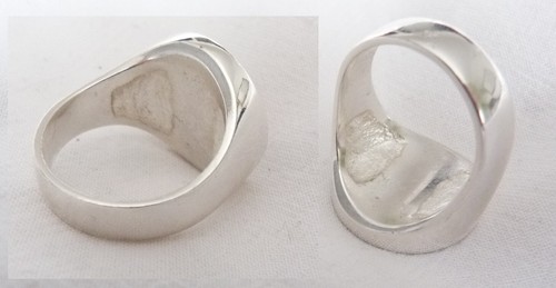Templer Kreuzritter Kreuz Rund Rot / Weiss Ring Silber 925 - Bild 4 von 4