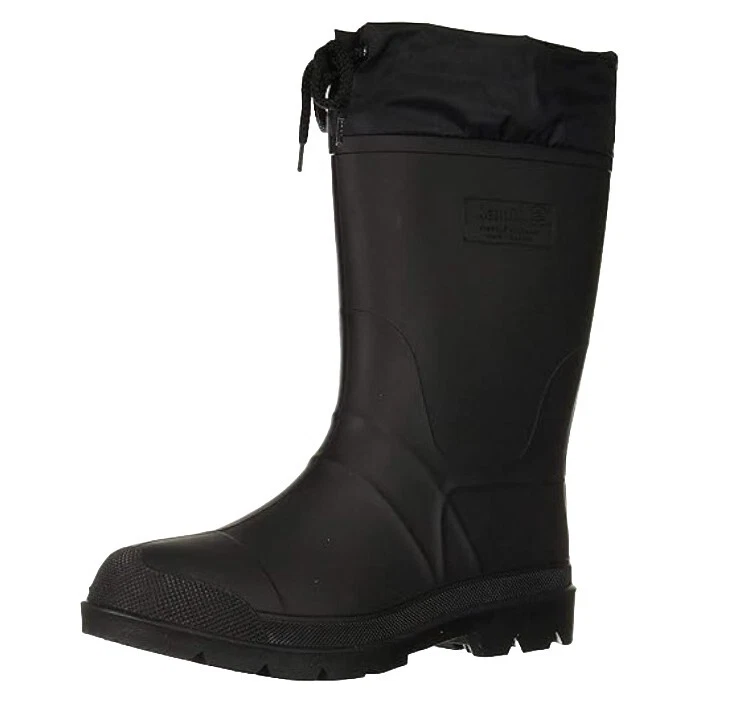 Kamik Mens Forester Black Insulated WP Boots Winter Outdoor Rubber Hunting Sz 10