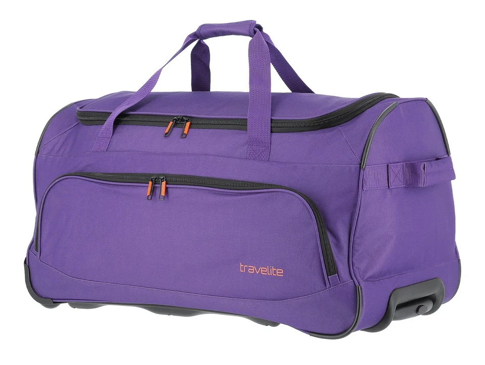 travelite Basics Fresh Wheeled Duffle Reisetasche Trolley Lila violett - Bild 2 von 4