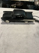 Vtg Telemania Collectible Black 1957 ’57 Chevy Car Telephone Phone Desk Retro