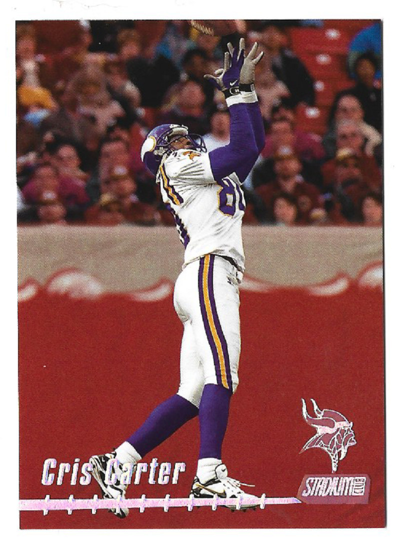 CRIS CARTER 1999 Stadium Club Football # 24 Minnesota Vikings HOF NM - MT
