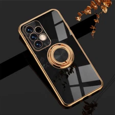 For Samsung Galaxy A32 A42 A52 A35 Plating Shockproof Case Magnetic Ring Cover